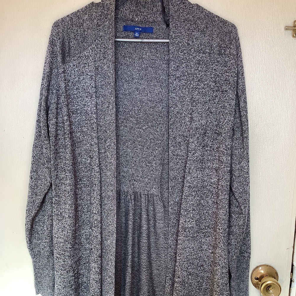 Apt. 9 /Long Sleeve Cardigan Open Front NWOT